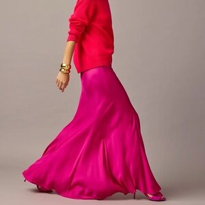 J.CREW COLLECTION Draper Slip Skirt in Featherweight Satin | size 4